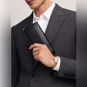 💳 Dunhill Calf Leather Long Coat Card Wallet